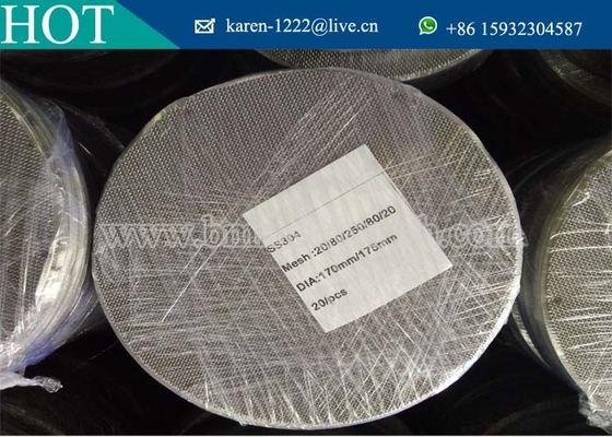 60 Micron Rating Stainless Steel Woven Mesh Filter Disc,Extruder Screen Filter Mesh