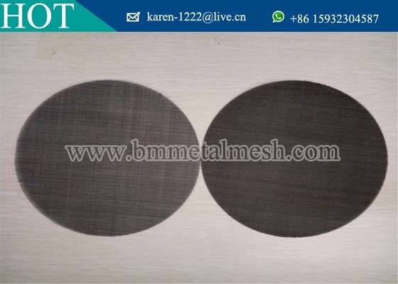 Black Wire Mesh/Black Wire Cloth Filter Disc For PP PE Plastic Recycling