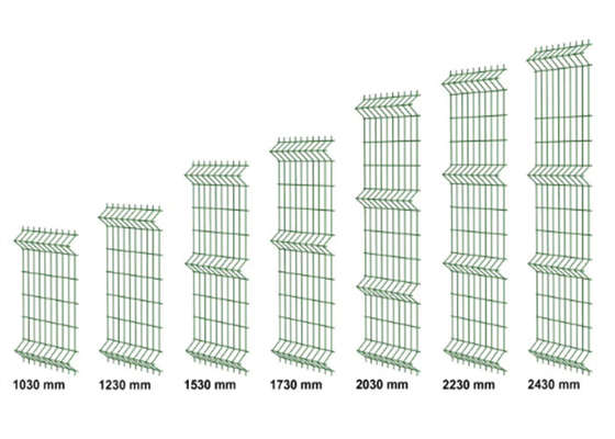 Garden Farm Outdoor Pvc Coated Galvanized V Bend Curved 3D Welded Wire Mesh Fence Panel