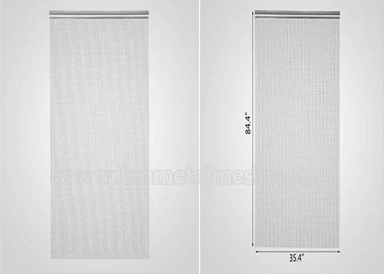 Aluminium Fly Pest Door Screen 84x35 Inch Metal Chain Curtain doorway Screen