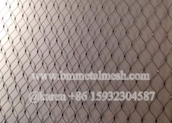 7*19 Flexible Inox  X-Tend Ferrule Wire Rope Mesh For Zoo Animals