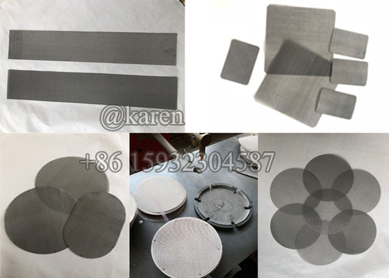 SS304 SS201 Filter Screen For Pelletizer Machine Diameter 250Mm 300Mm