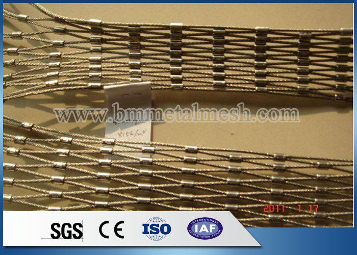 Factory High Tensile Stainless Steel Cable Mesh/Cable Webnet  For Zoo Exhibition